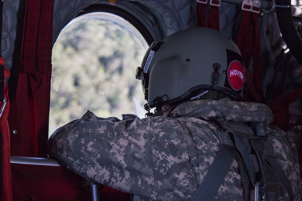 Connecticut National Guard Chinook conducts Hurricane Irma relief mission