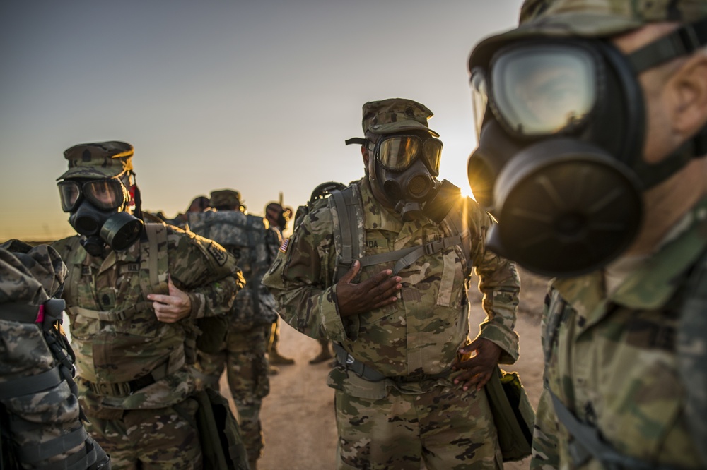 Gas Mask Ruck March