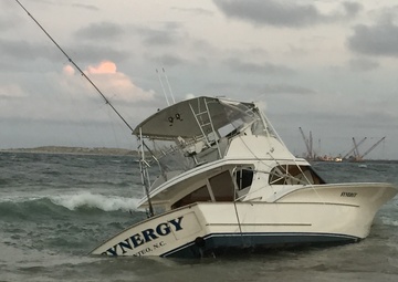 Coast Guard rescues 5 after vessel capsizes in Oregon Inlet, NC