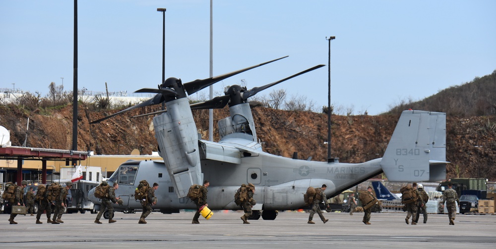 U.S. Marines support Hurricane Irma recovery effort