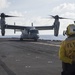 MV-22B Ospreys depart amphibious assault ship USS Bonhomme Richard (LHD 6)