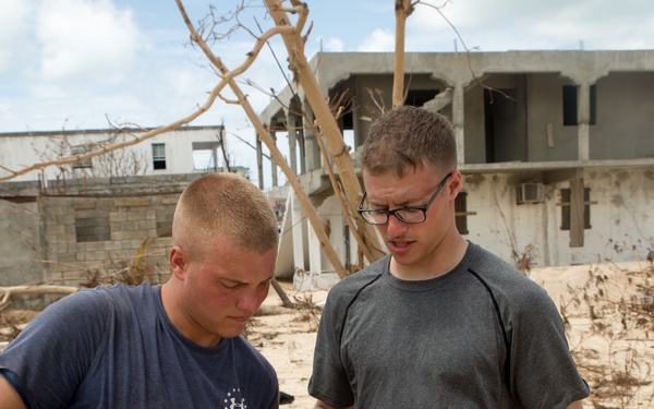 U.S. service members make potable water for St. Martin after Hurricane Irma