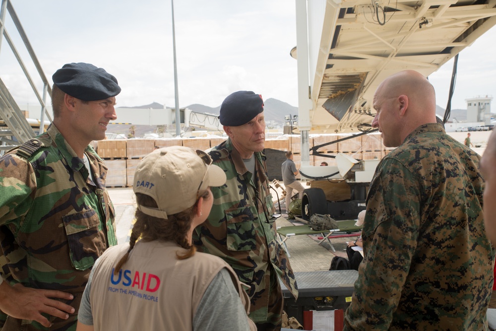 Joint U.S. force support French &amp; Dutch Hurricane Relief in St. Martin