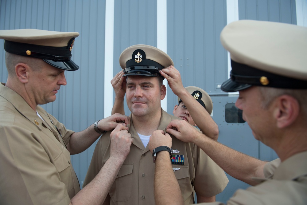 USS Lake Erie (CG 70) chief petty officer frocking