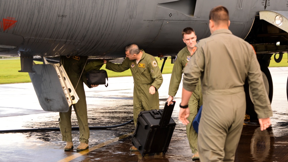 Air Force B-52 Stratofortress aircraft arrives in the U.K.