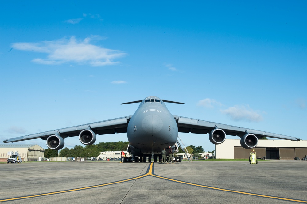 C-5M Super Galaxy Makes a Special Delivery