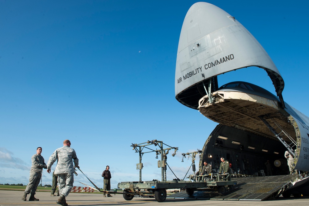 C-5M Super Galaxy Makes a Special Delivery