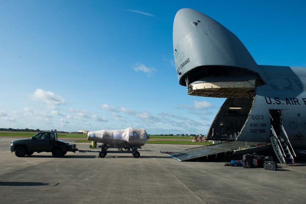 C-5M Super Galaxy Makes a Special Delivery