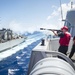 USS New York performs RAS during hurricane relief efforts