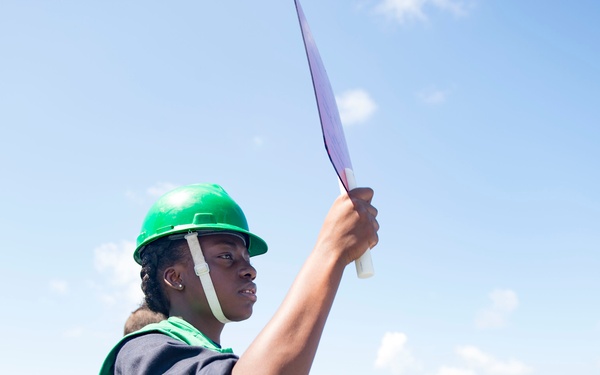 USS New York performs RAS during hurricane relief efforts