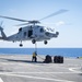 USS New York performs RAS during hurricane relief efforts