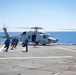 USS New York performs RAS during hurricane relief efforts