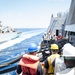 USS New York performs RAS during hurricane relief efforts