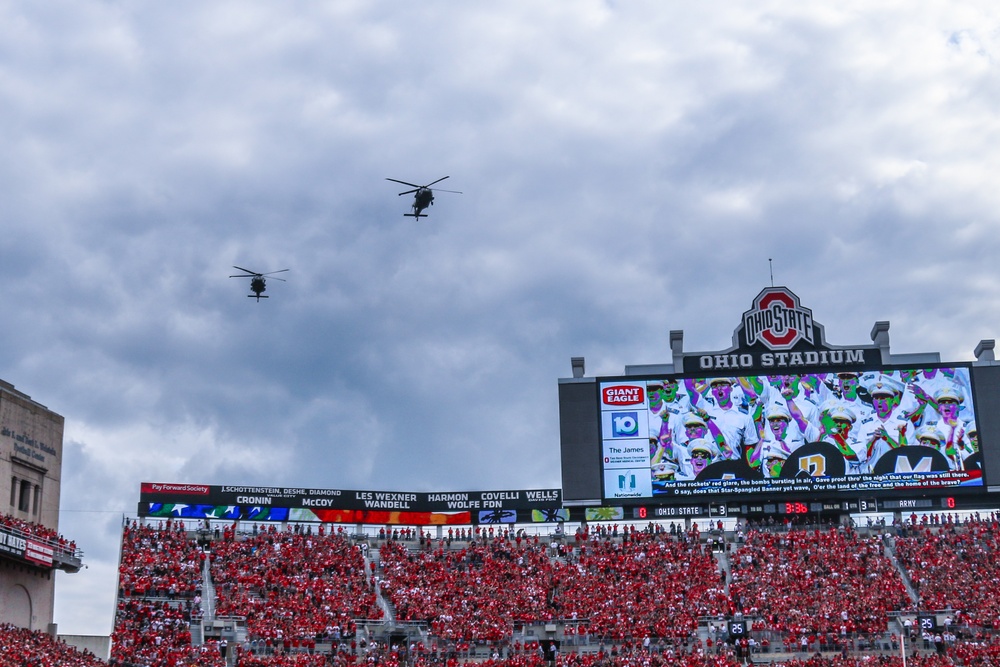 Ohio National Guard members provide support to Ohio State-Army game