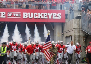 Ohio National Guard members provide support to Ohio State-Army game
