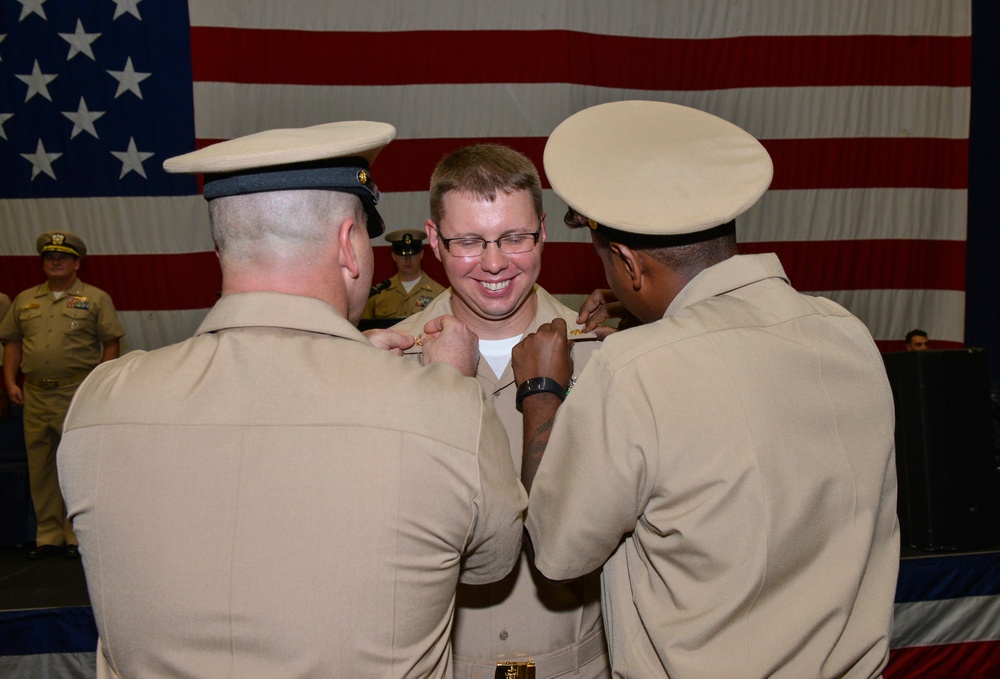 USS Iwo Jima Pins New Chief Petty Officers