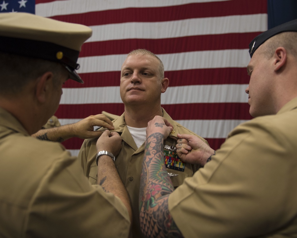 USS Iwo Jima Pins New Chief Petty Officers