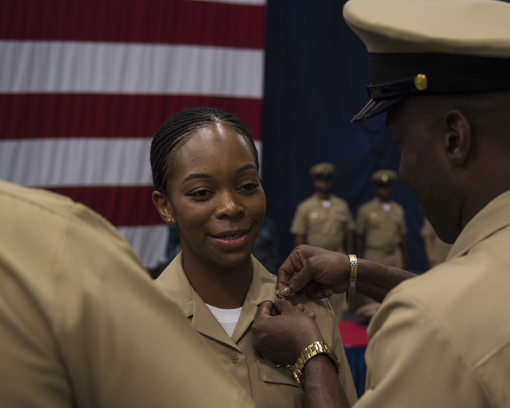 USS Iwo Jima Pins New Chief Petty Officers