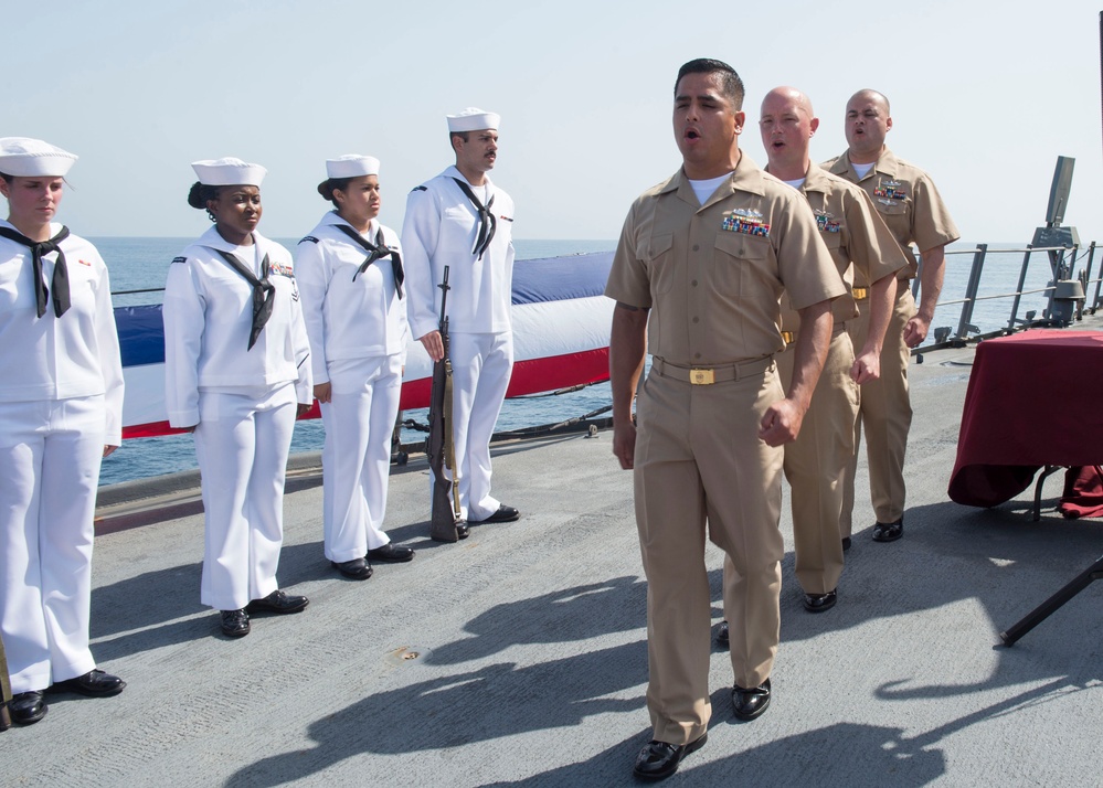 USS Howard Sailors Advance to Chief