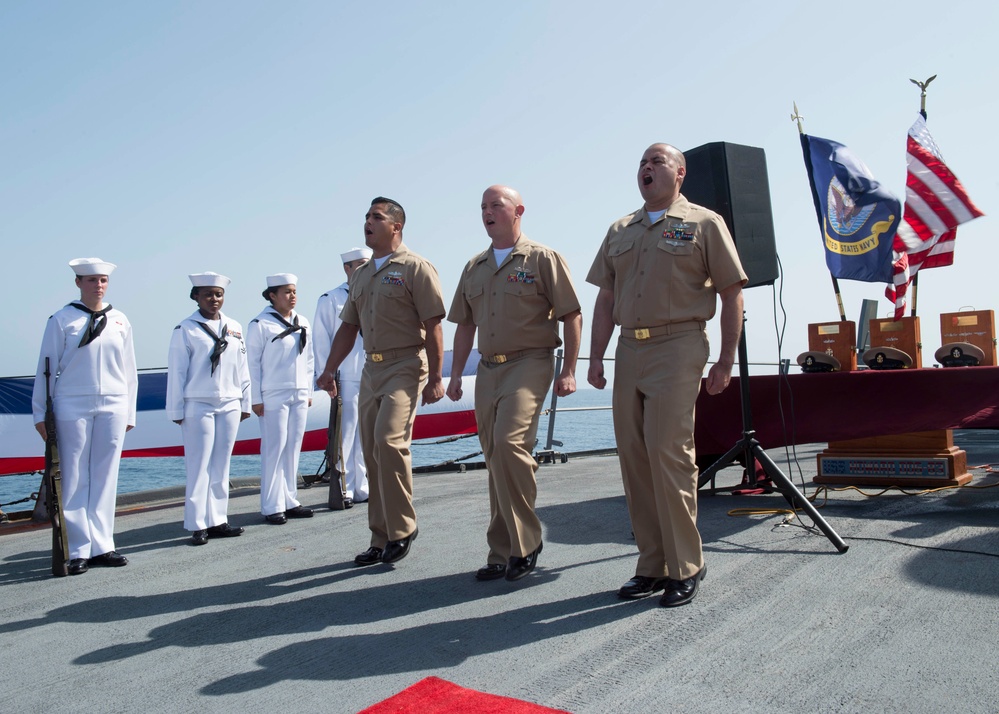 USS Howard CPO Pinning Ceremony