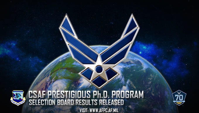 Six Air Force captains selected for Prestigious Ph.D. program
