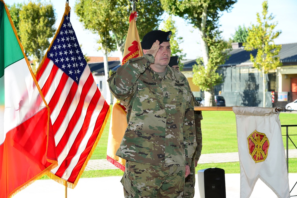 Change of Command Ceremony, US Army Garrison Italy Headquarters Company