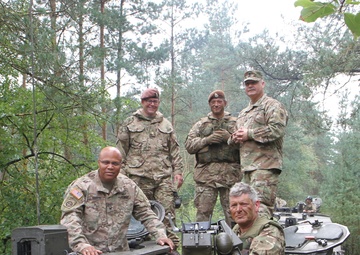 Distinguished Visitors Observe the Michigan Army National Guard’s C Co. 1-125IN’s Participation in a Combined Arms Exercise at Sennelager Training Area