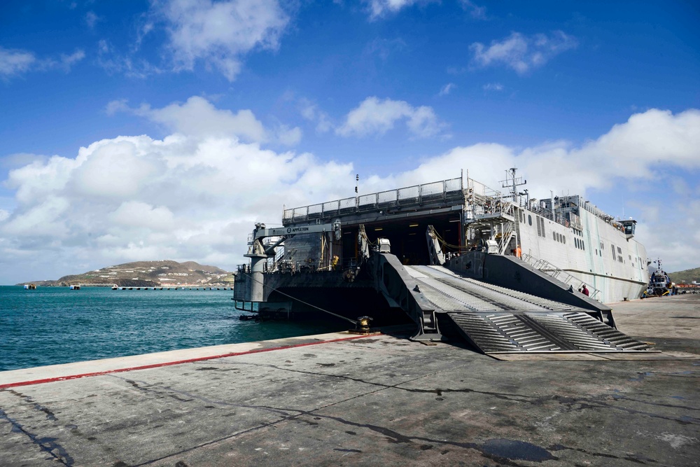 USNS Spearhead Crew Provides Hurricane Irma Relief Support to Sint Maarten