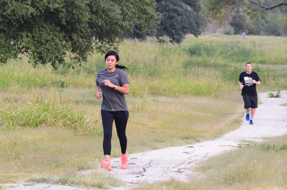 AFIMSC Airmen run 5K to kick off the Air Force's 70th Birthday