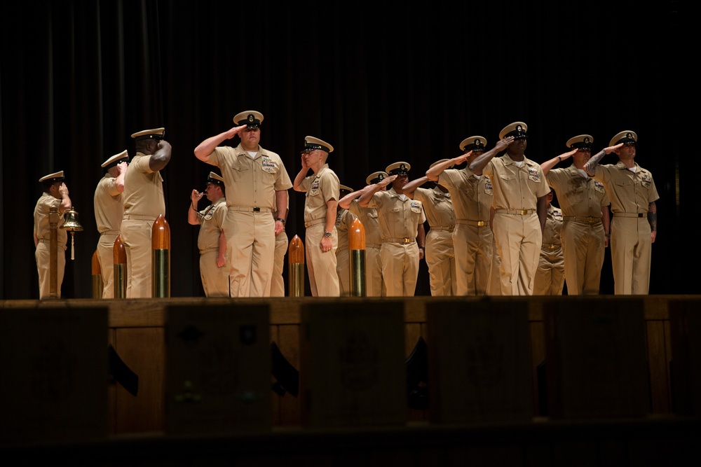 2nd Marine Logistics Group Hosts Camp Lejeune Chief Petty Officer Pinning Ceremony