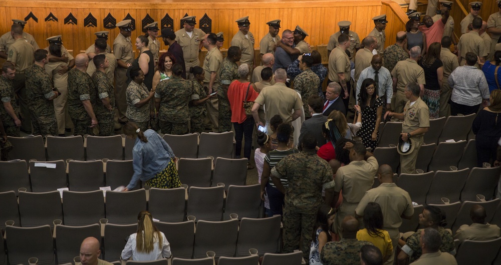 2nd Marine Logistics Group Hosts Camp Lejeune Chief Petty Officer Pinning Ceremony