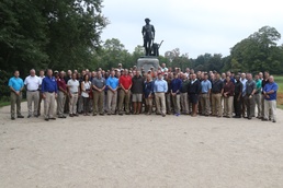 Gathering Around the Statue