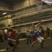 Sailors and Marines on USS iwo Jima (LHD 7) Play 3-on-3 Basketball
