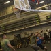 Sailors and Marines on USS iwo Jima (LHD 7) Play 3-on-3 Basketball