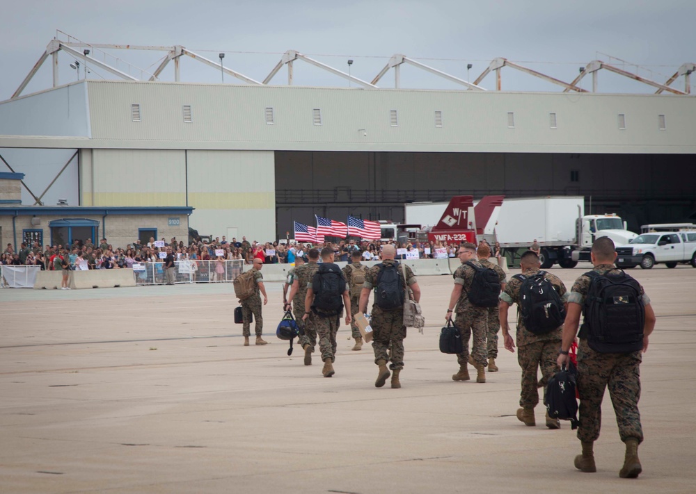 Red Devils retun home from a six month deployment