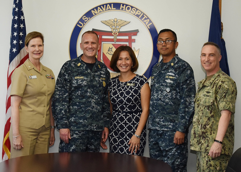 MCPON, Navy Ombudsman at Large Visit U.S. Naval Hospital Yokosuka