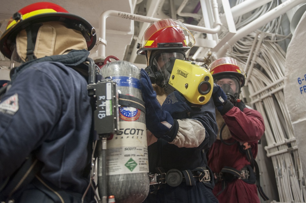 USS America conducts damage control exercise