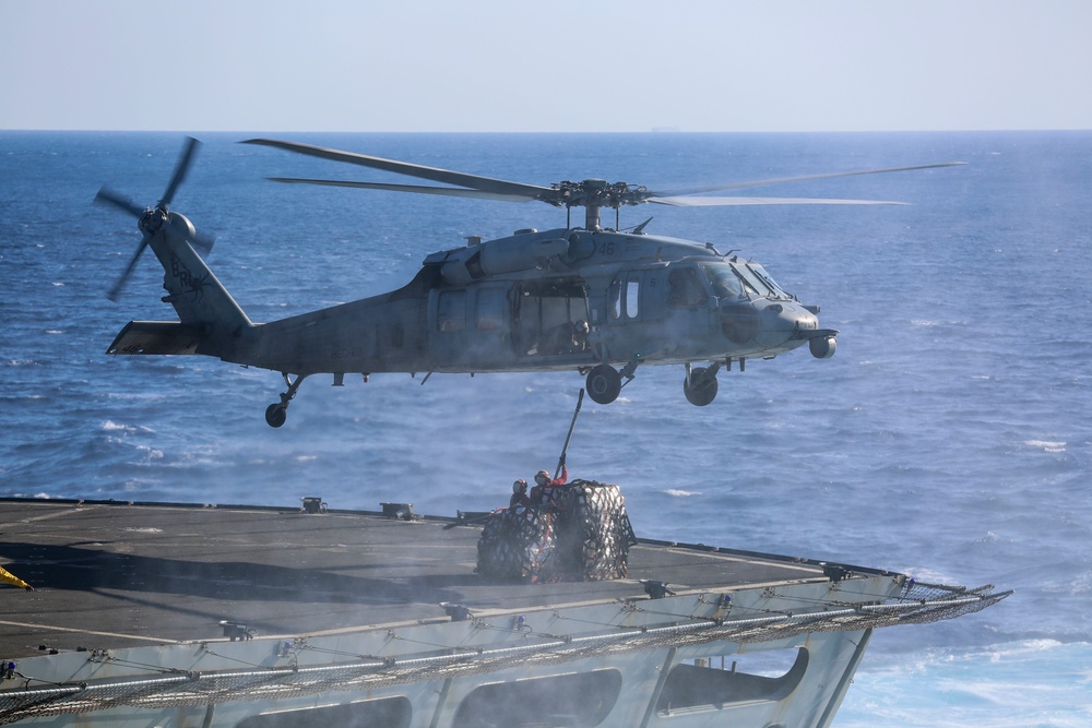 USS Iwo Jima replenishment at sea