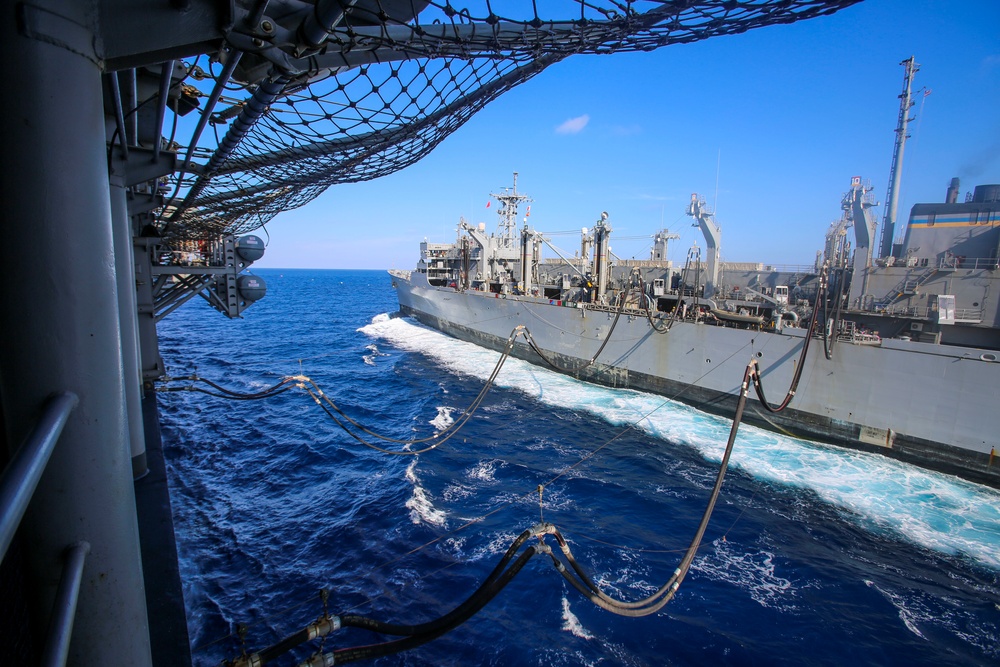 USS Iwo Jima replenishment at sea