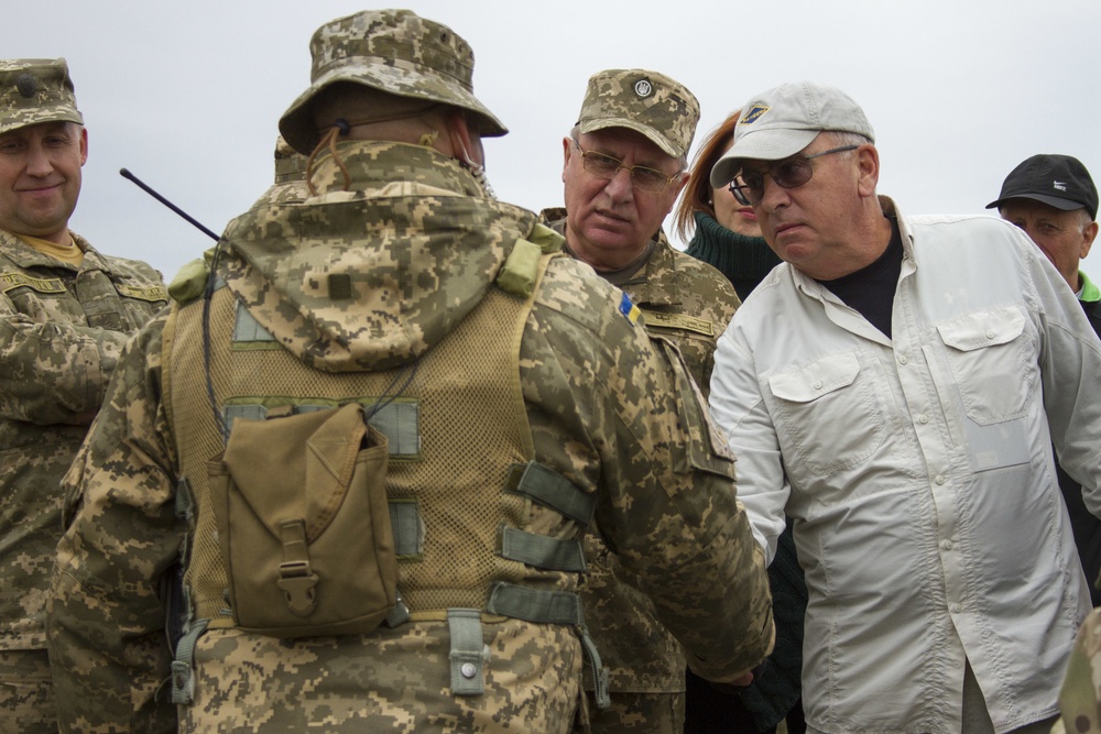 Retired U.S. Army Gen. John Abizaid visits Exercise Rapid Trident 2017