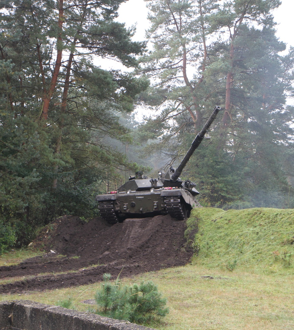 Soldiers of the Michigan National Guard’s C Co., 1st Bn., 125th Inf. Reg. and tanks of the Royal Wessex Yeomanry successfully completed a combined arms exercise at Sennelager Training Area, Germany