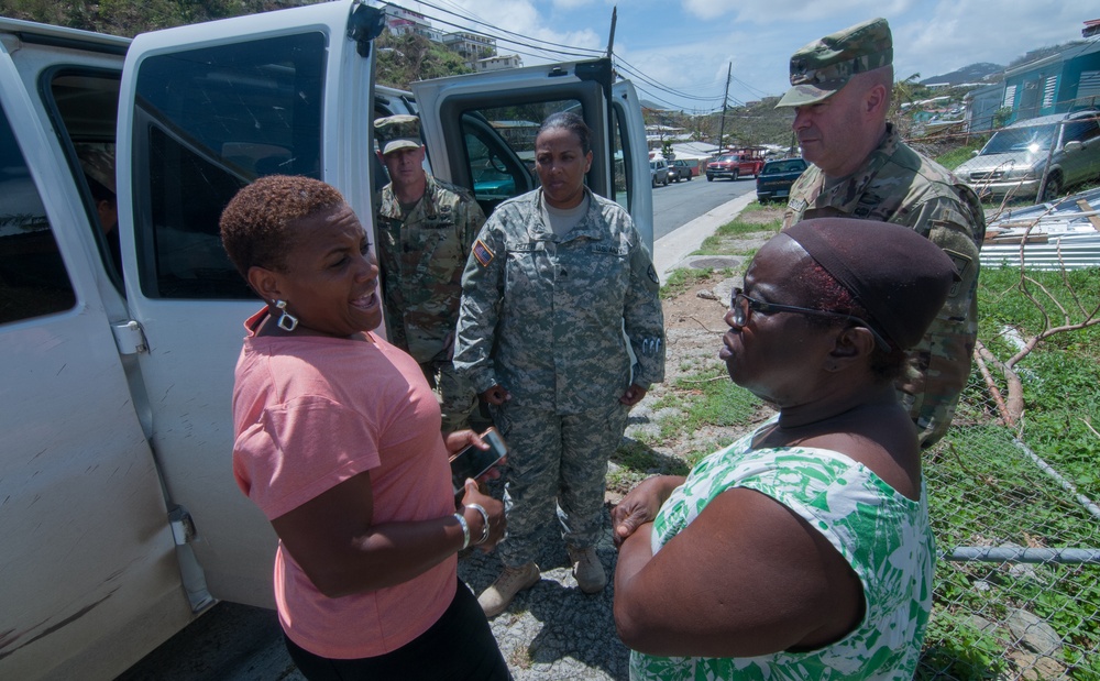 NGB officials visit St. Thomas residents