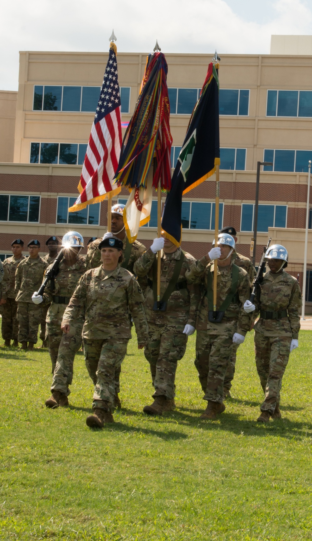 Col. Kuilan Leads 80th Color Guard