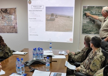 Face to Face at Camp Marmal, USACE TAA Discusses Project Progress and the Importance of Communication