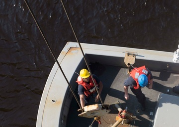 USS Iwo Jima (LHD 7) performs small boat operations
