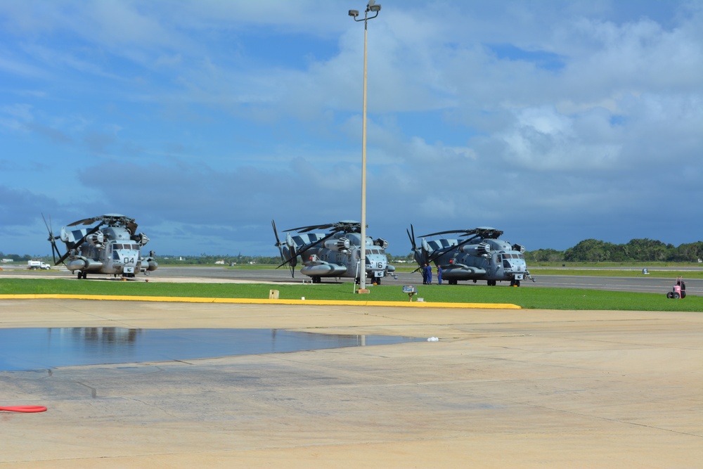 DOD helicopters arrive at USCG Air Station Borinquen