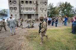 Employers of Oklahoma National Guardsmen watch their workers train for deployment