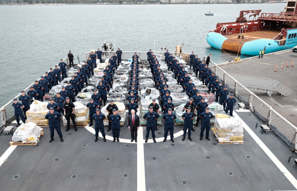 Coast Guard offloads more than 50,550 lbs of drugs in San Diego