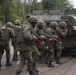 Ukrainian National Guard soldiers hold their ground