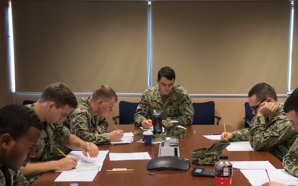 NSF Deveselu and Aegis Ashore Missile Defense System Sailors take Advancement Exam